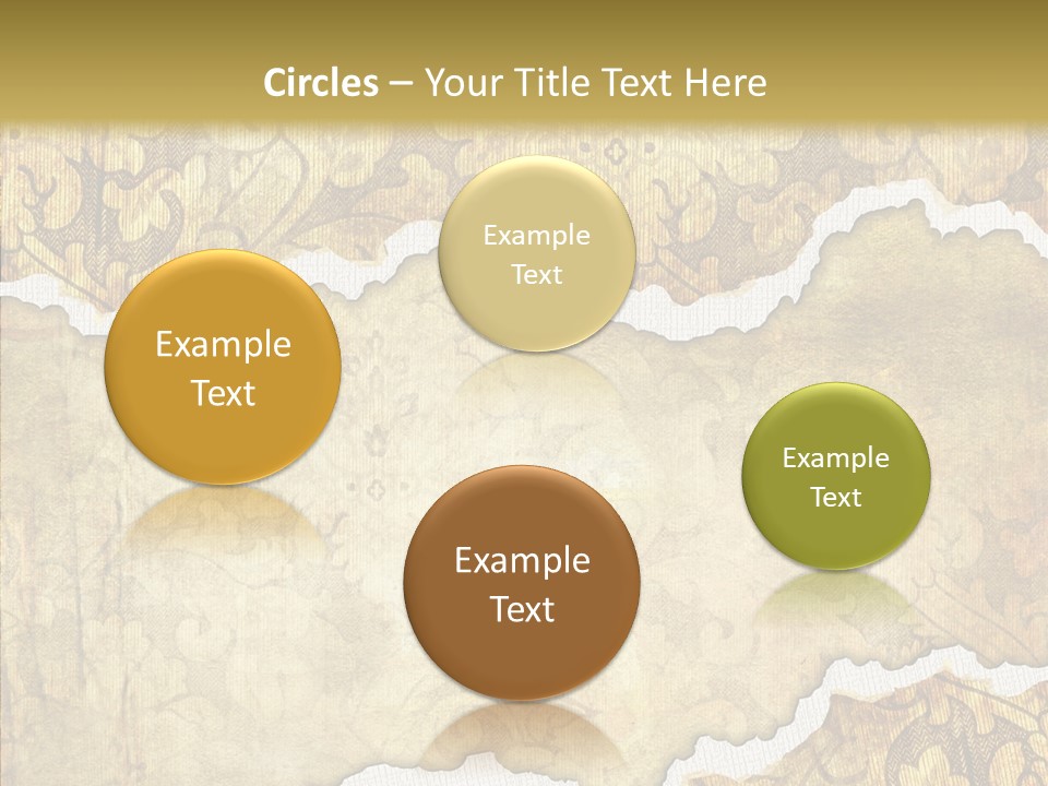 Border Splats Material PowerPoint Template