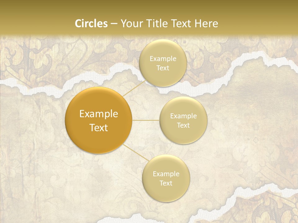 Border Splats Material PowerPoint Template