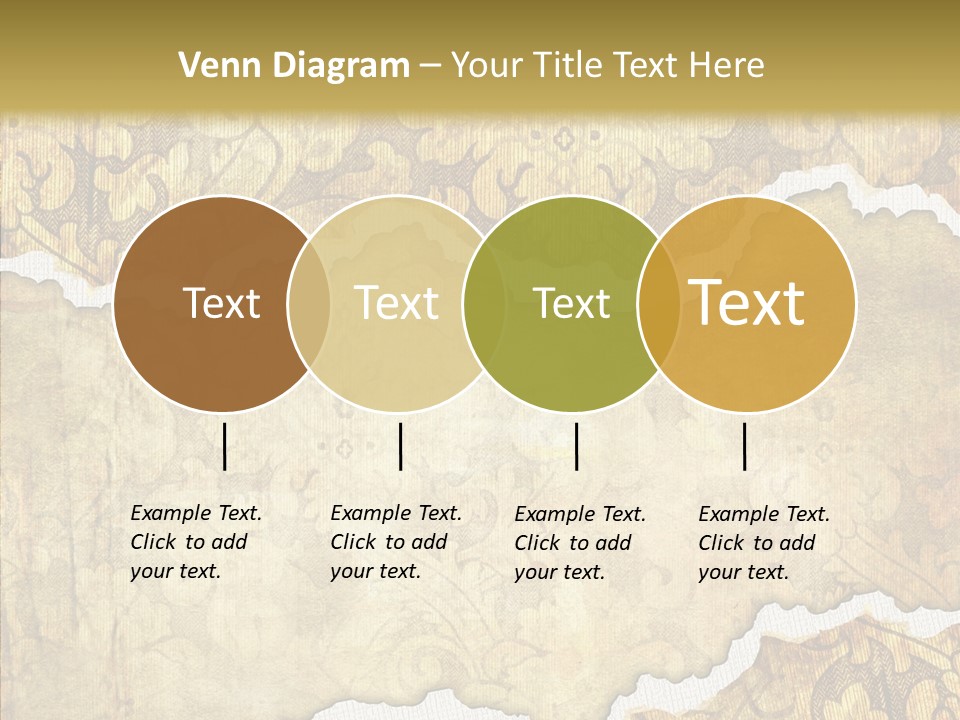 Border Splats Material PowerPoint Template