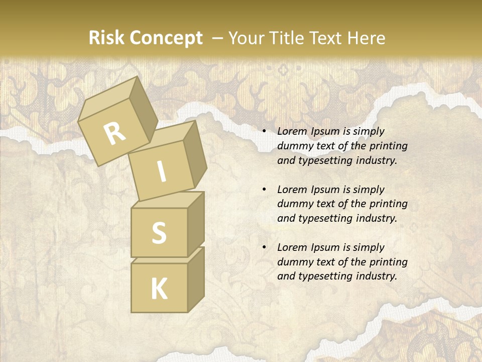 Border Splats Material PowerPoint Template