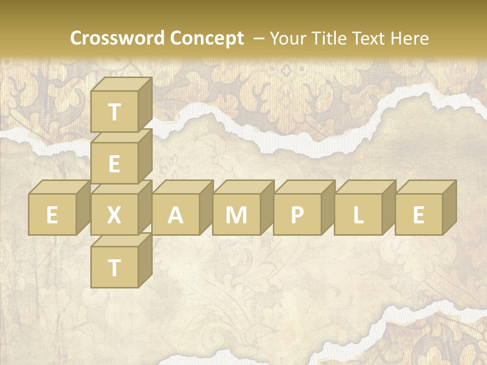 Border Splats Material PowerPoint Template