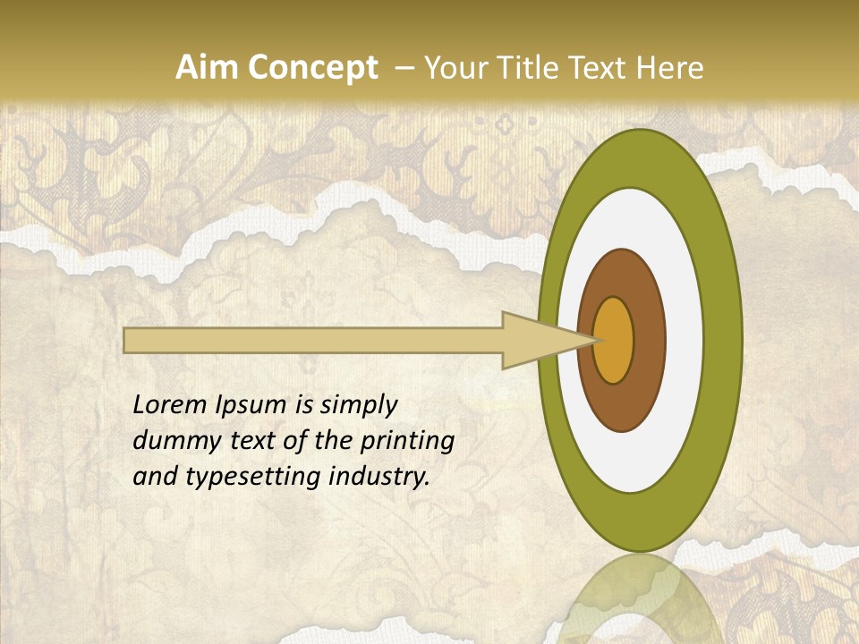 Border Splats Material PowerPoint Template