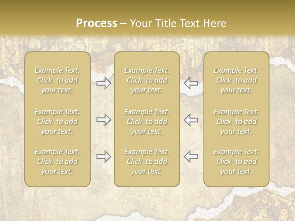Border Splats Material PowerPoint Template