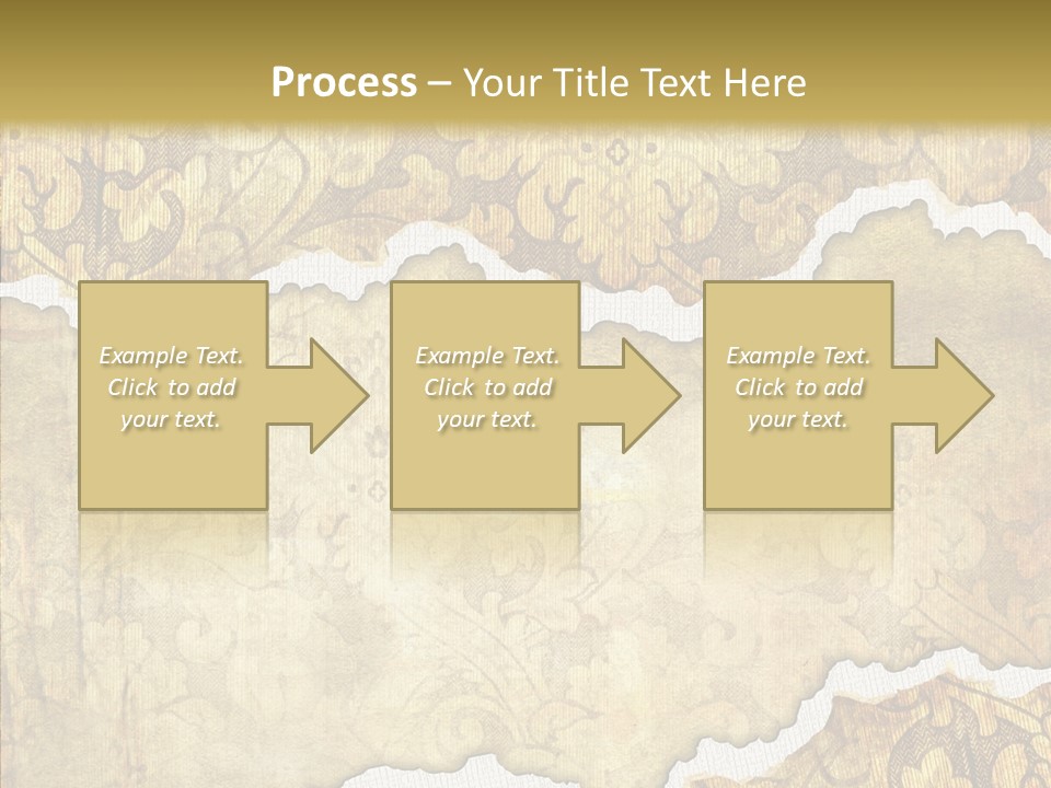 Border Splats Material PowerPoint Template