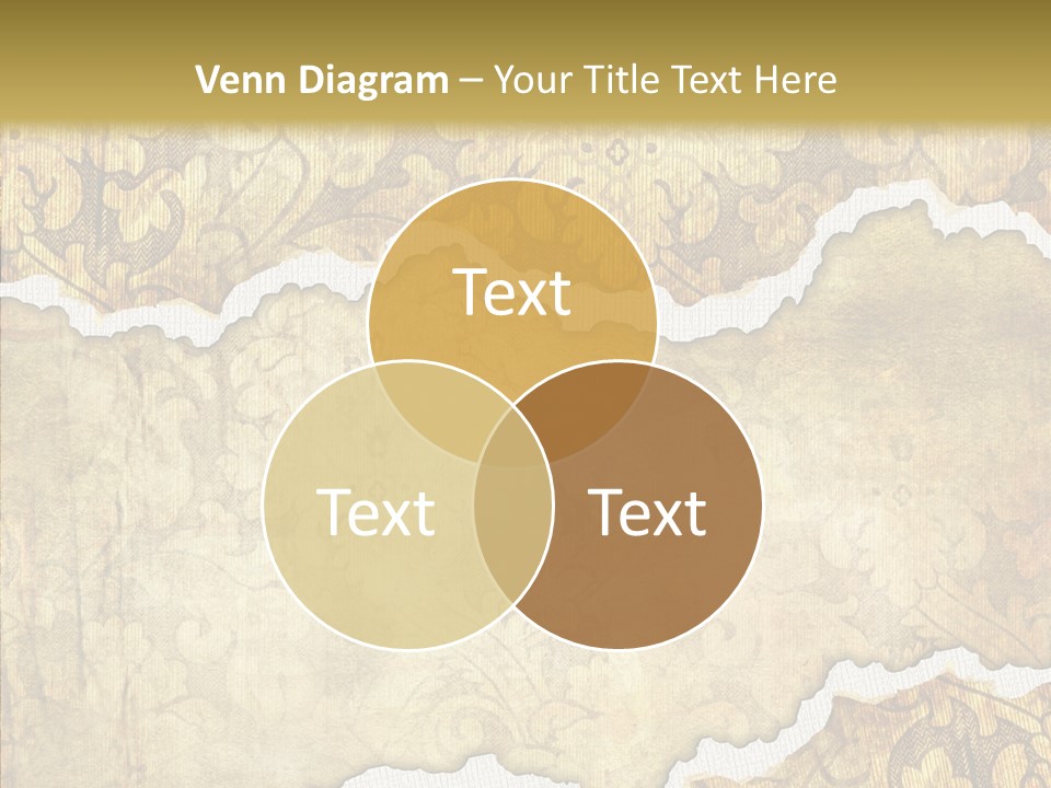 Border Splats Material PowerPoint Template