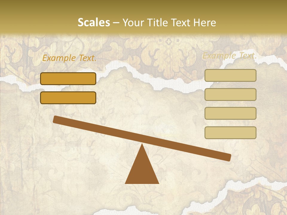 Border Splats Material PowerPoint Template