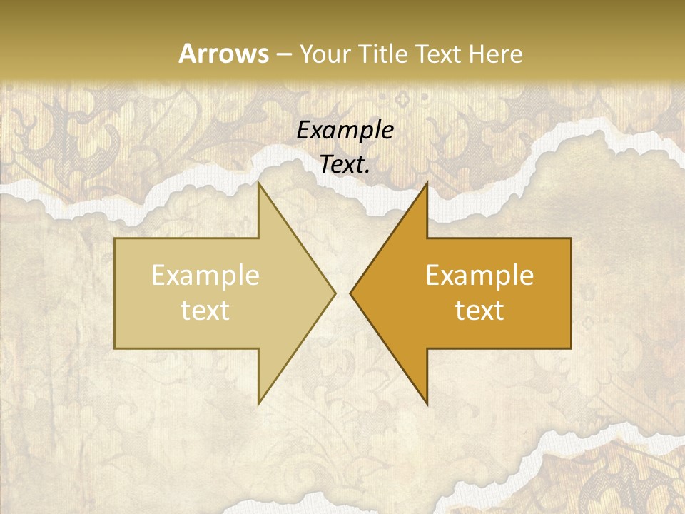 Border Splats Material PowerPoint Template