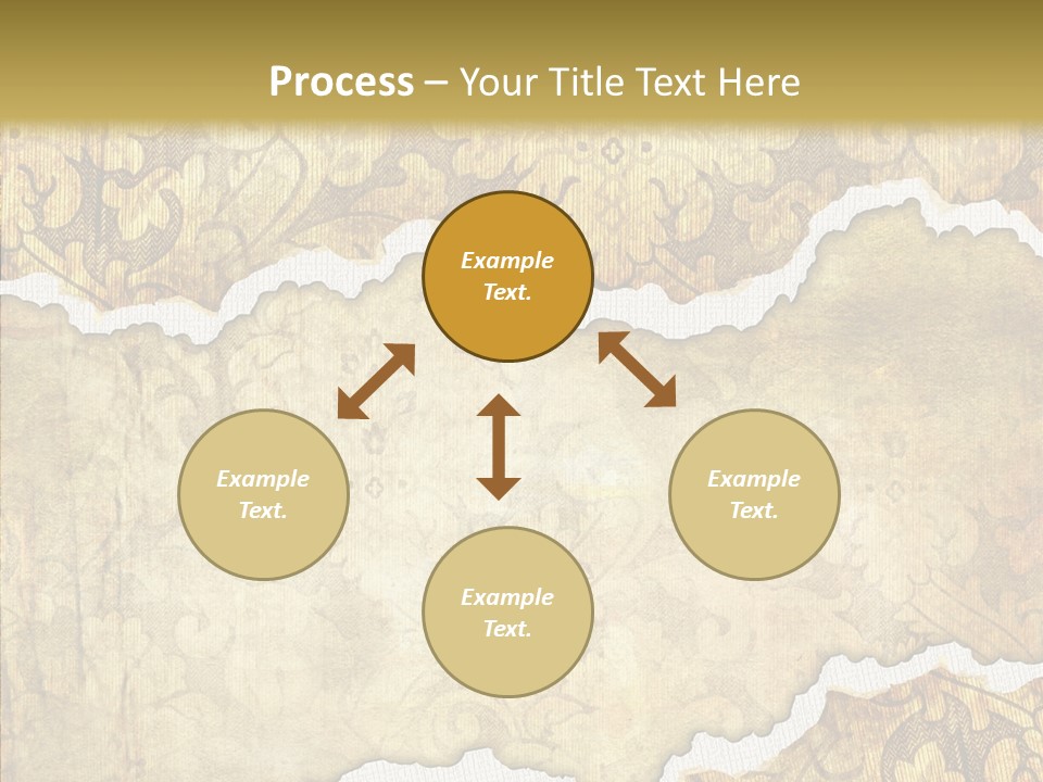 Border Splats Material PowerPoint Template