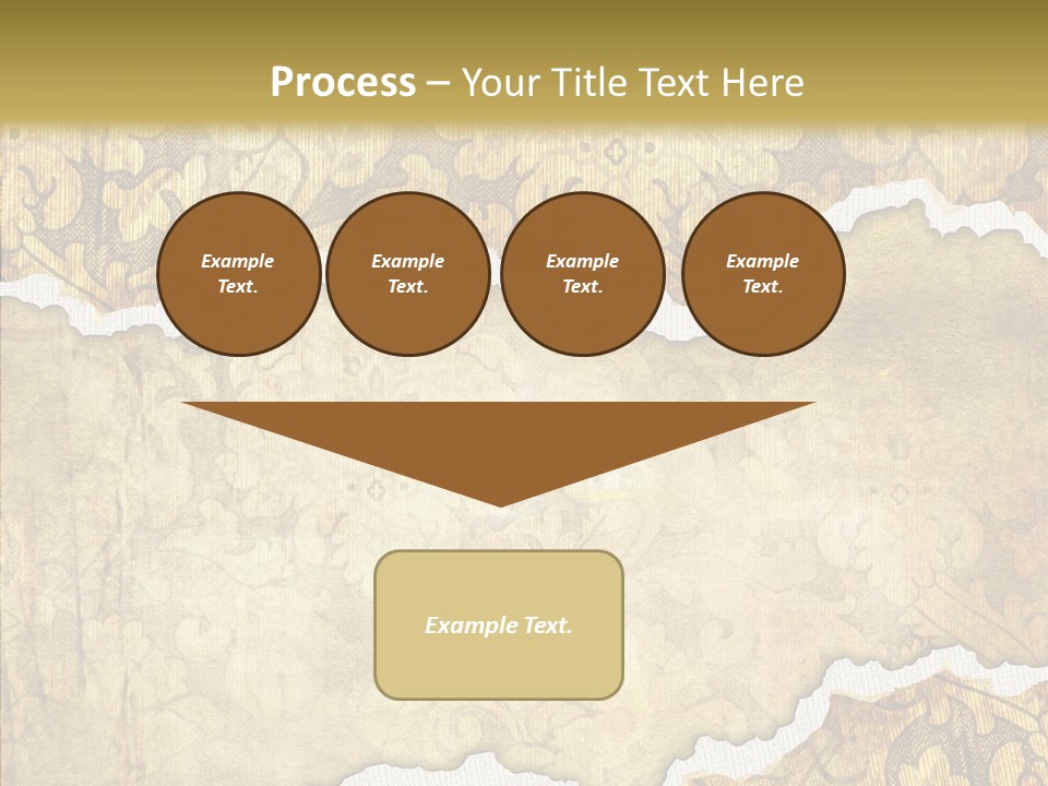 Border Splats Material PowerPoint Template