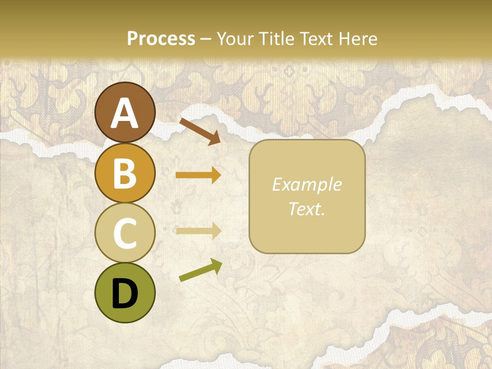 Border Splats Material PowerPoint Template
