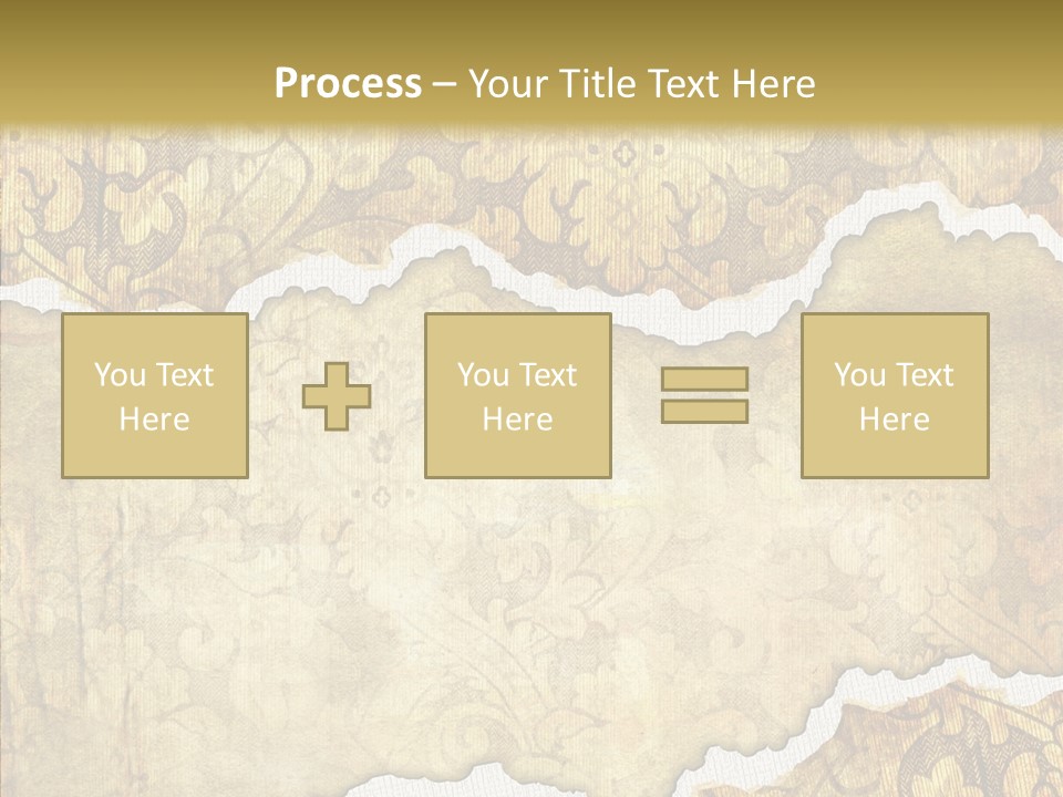 Border Splats Material PowerPoint Template