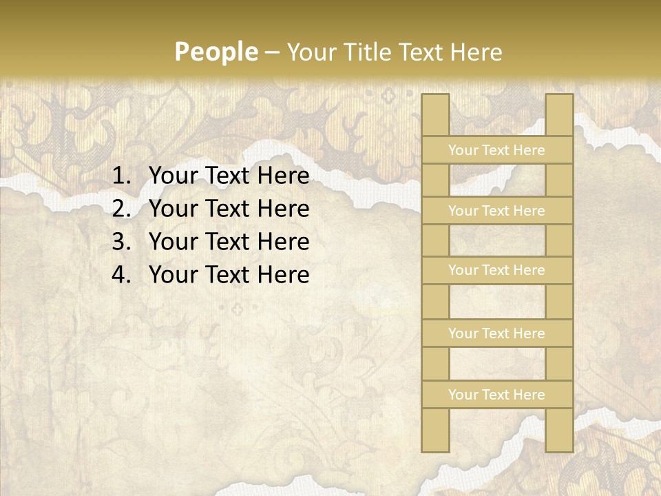 Border Splats Material PowerPoint Template