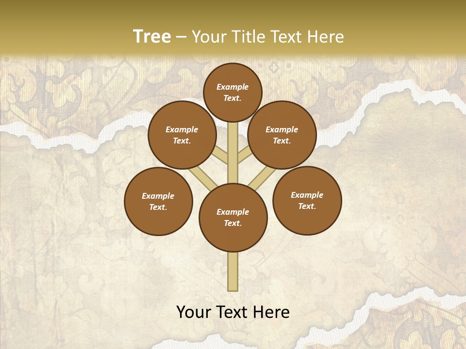 Border Splats Material PowerPoint Template