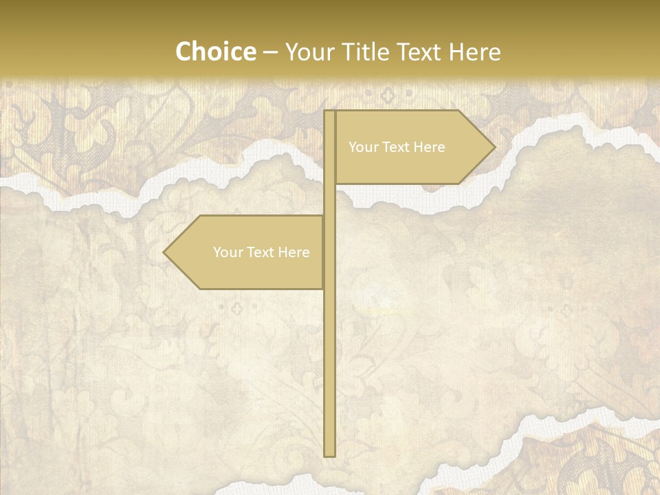 Border Splats Material PowerPoint Template