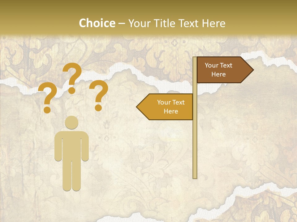 Border Splats Material PowerPoint Template