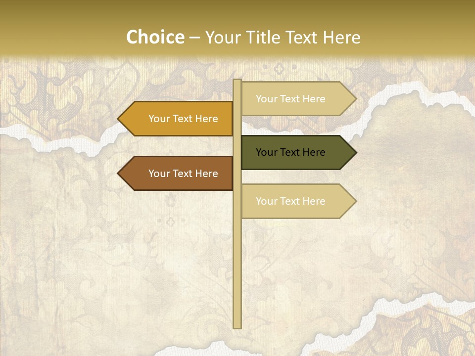 Border Splats Material PowerPoint Template