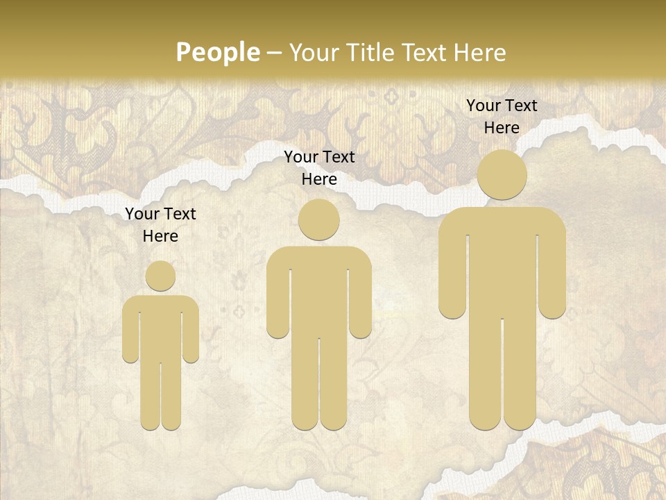 Border Splats Material PowerPoint Template