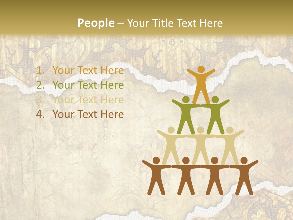 Border Splats Material PowerPoint Template