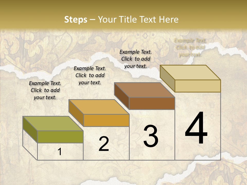 Border Splats Material PowerPoint Template