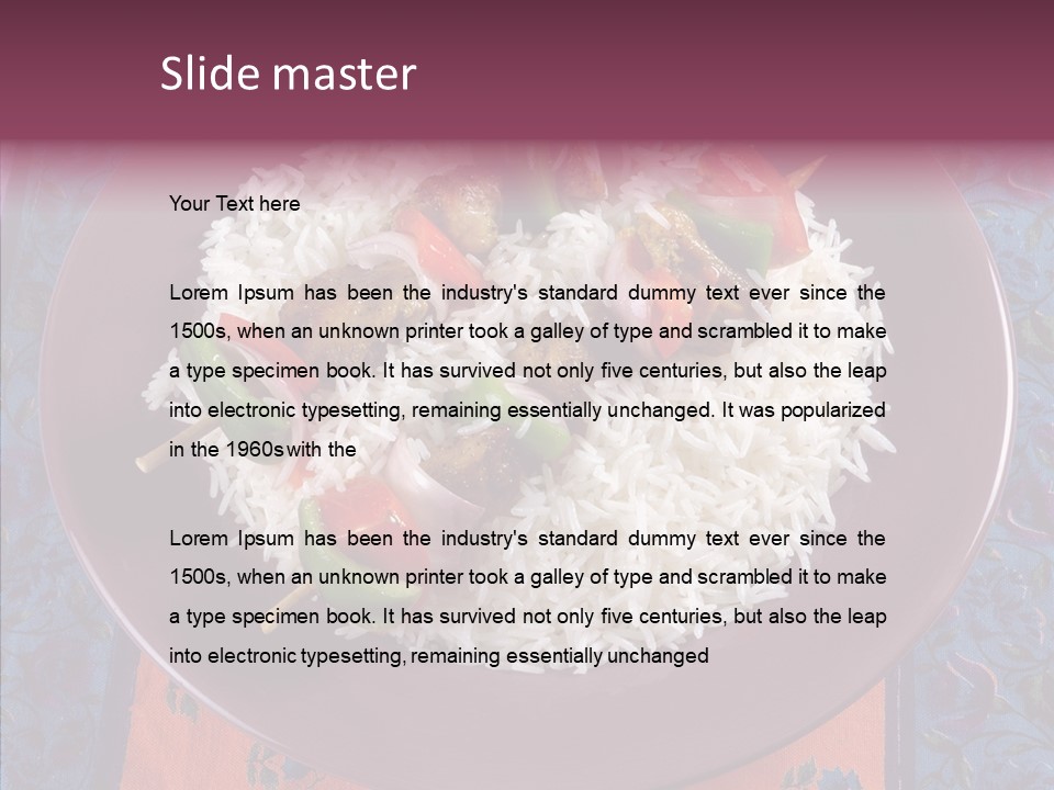 Asian Gourmet Celebration PowerPoint Template