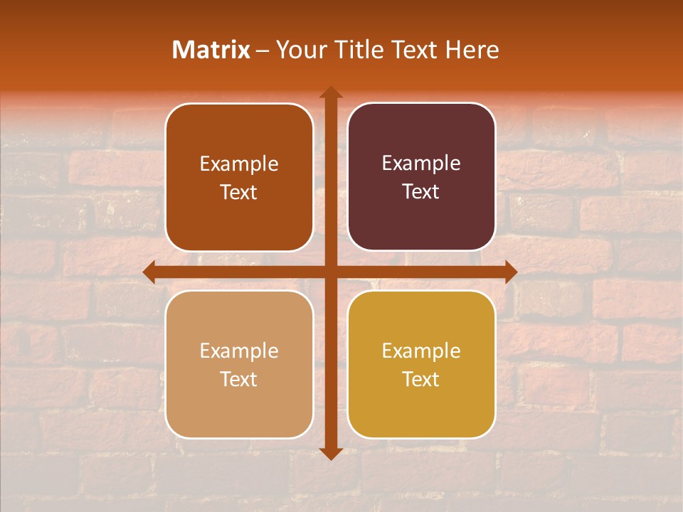 Brown Vertical Red PowerPoint Template