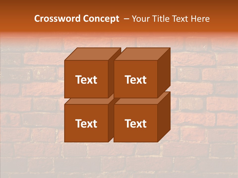 Brown Vertical Red PowerPoint Template