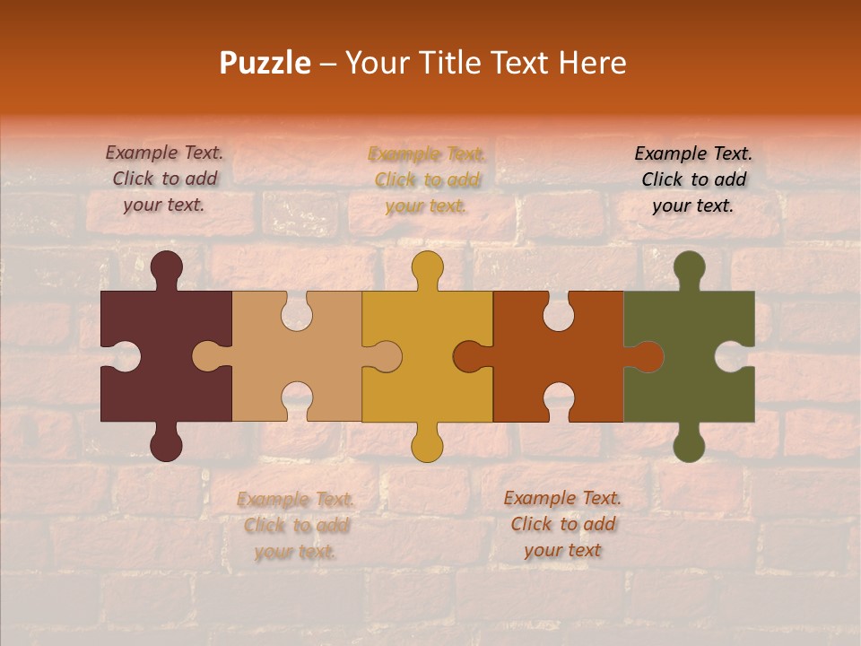 Brown Vertical Red PowerPoint Template