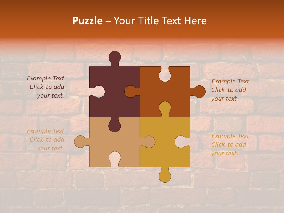 Brown Vertical Red PowerPoint Template