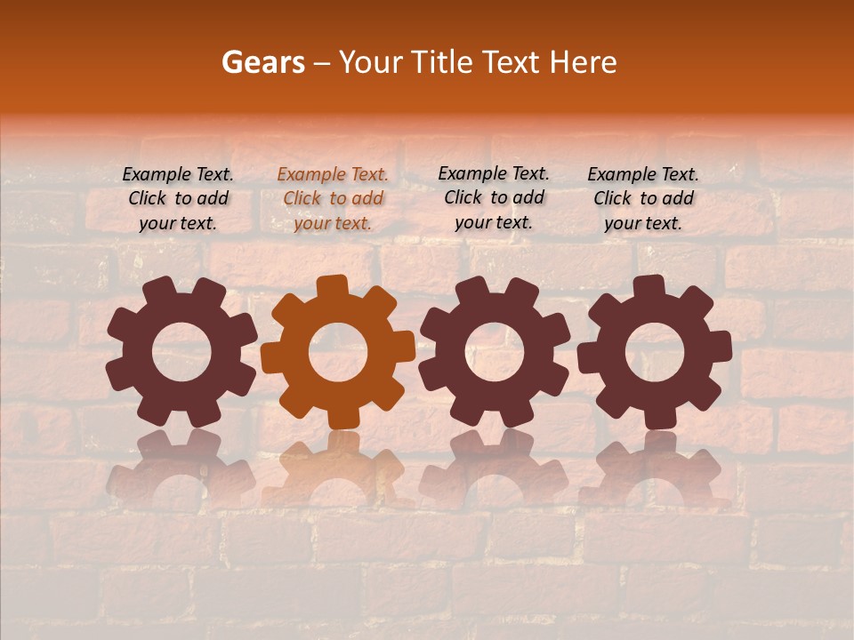 Brown Vertical Red PowerPoint Template