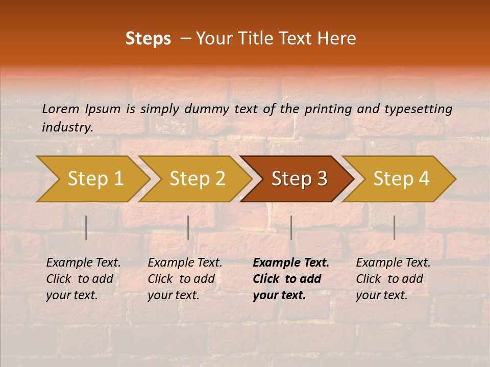 Brown Vertical Red PowerPoint Template