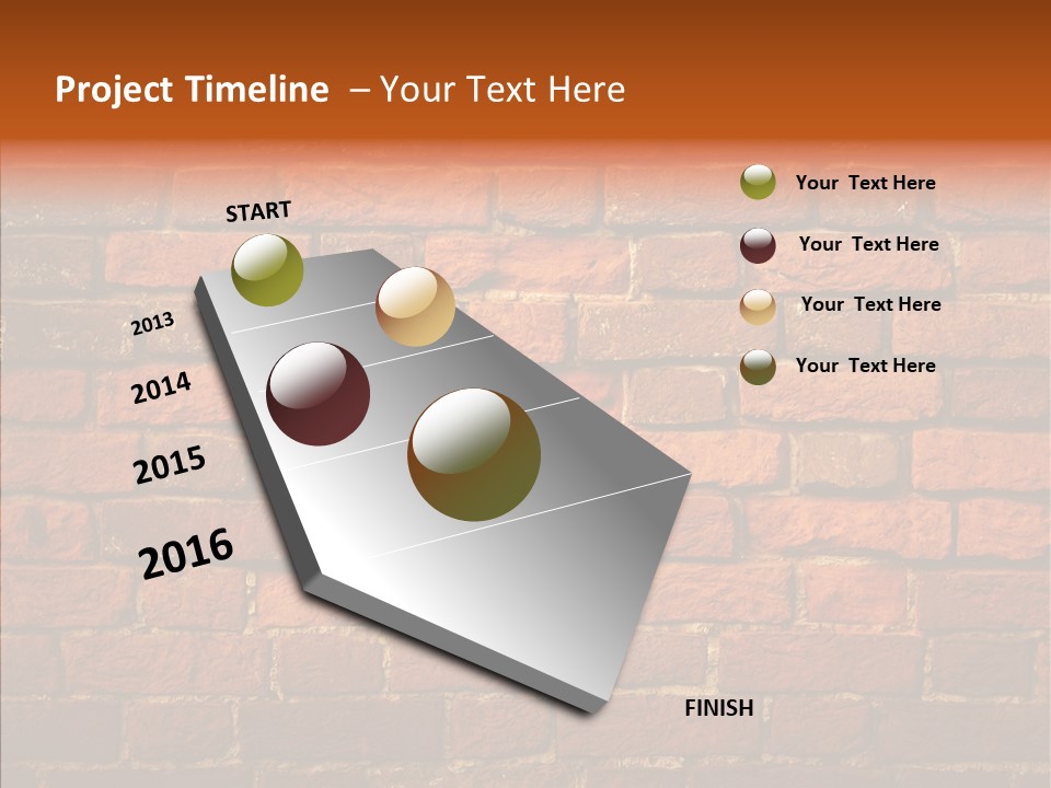 Brown Vertical Red PowerPoint Template