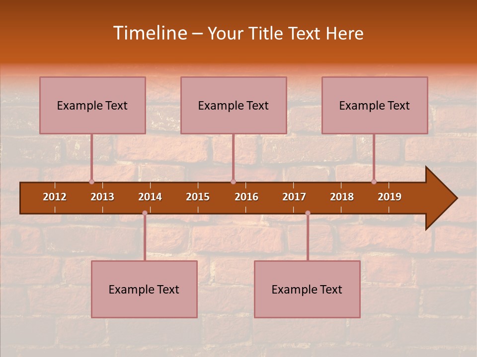 Brown Vertical Red PowerPoint Template