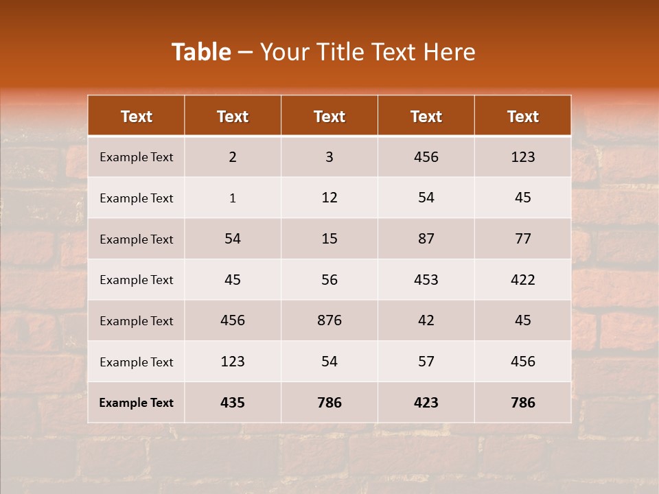 Brown Vertical Red PowerPoint Template