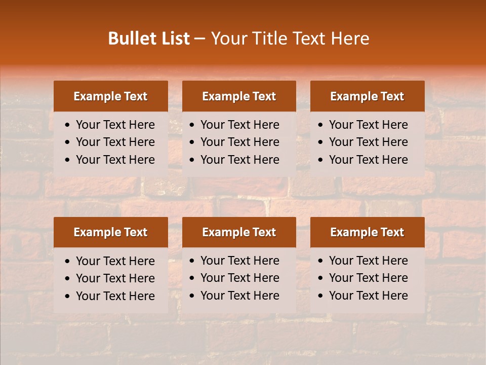 Brown Vertical Red PowerPoint Template
