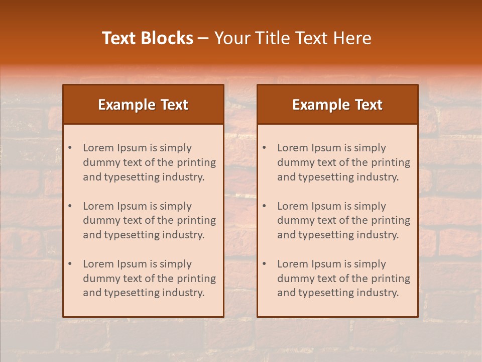 Brown Vertical Red PowerPoint Template