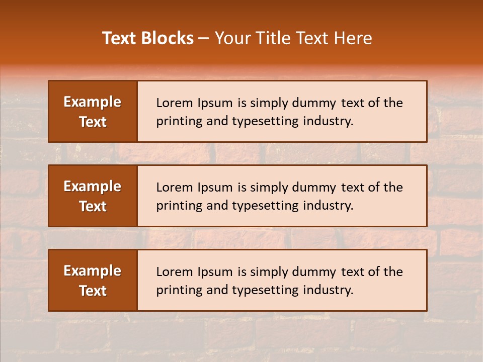 Brown Vertical Red PowerPoint Template