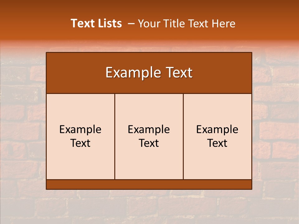 Brown Vertical Red PowerPoint Template