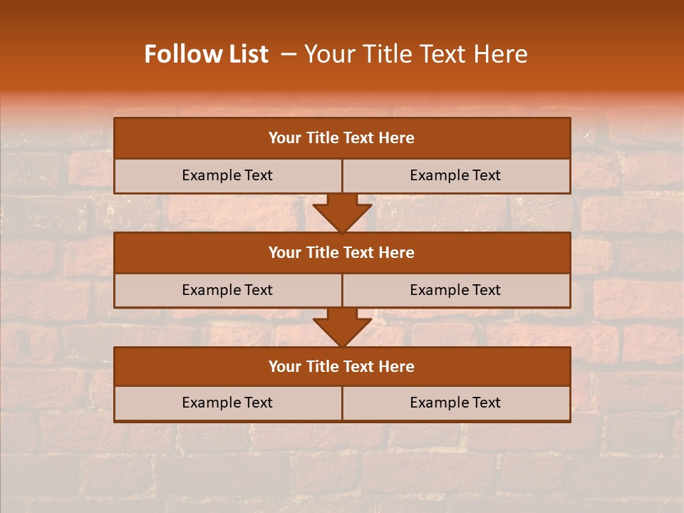 Brown Vertical Red PowerPoint Template