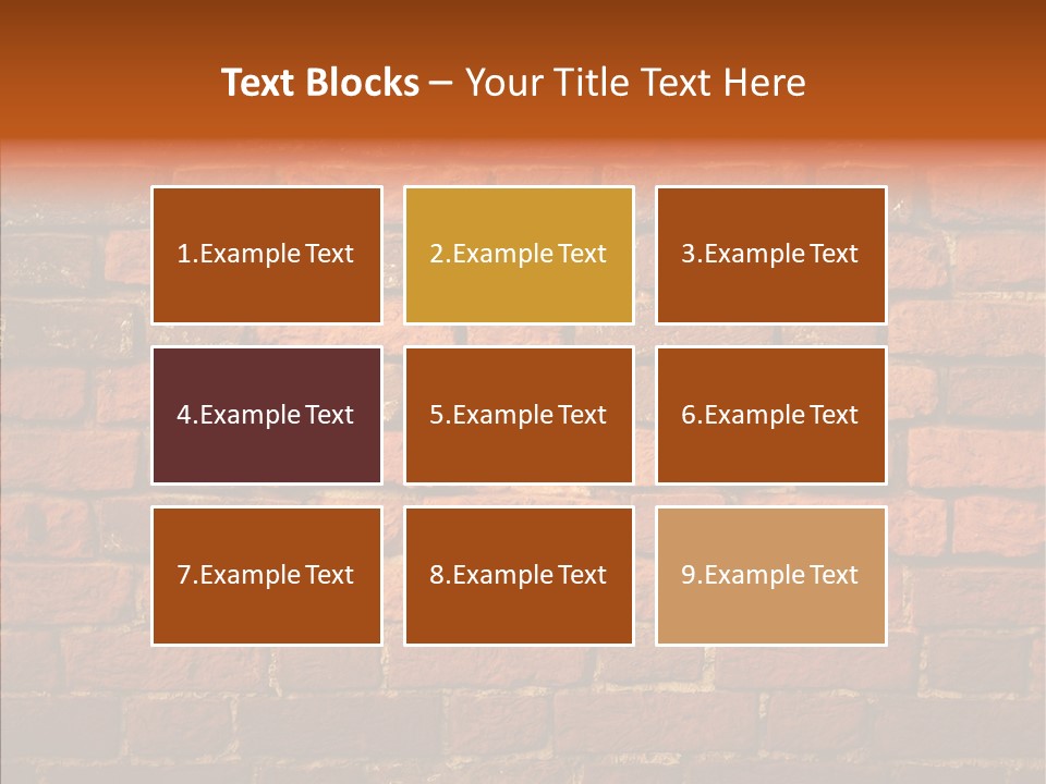 Brown Vertical Red PowerPoint Template