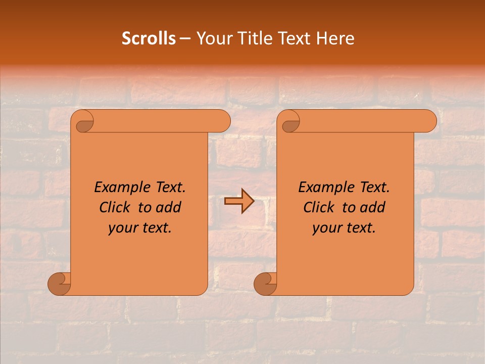 Brown Vertical Red PowerPoint Template