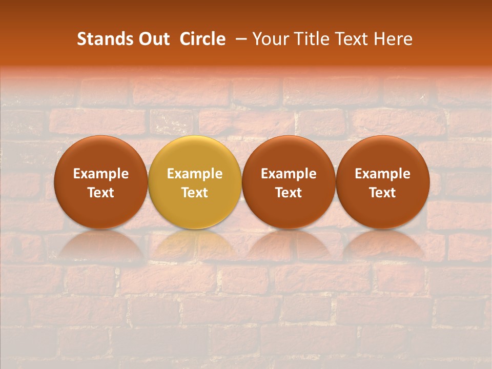 Brown Vertical Red PowerPoint Template