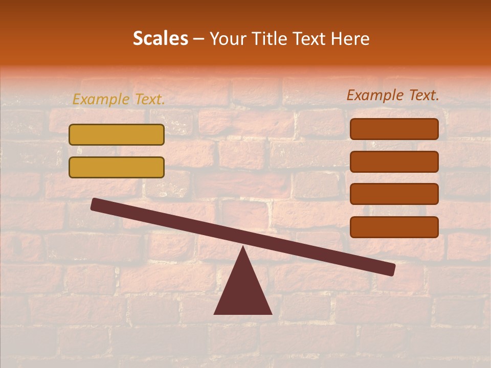 Brown Vertical Red PowerPoint Template