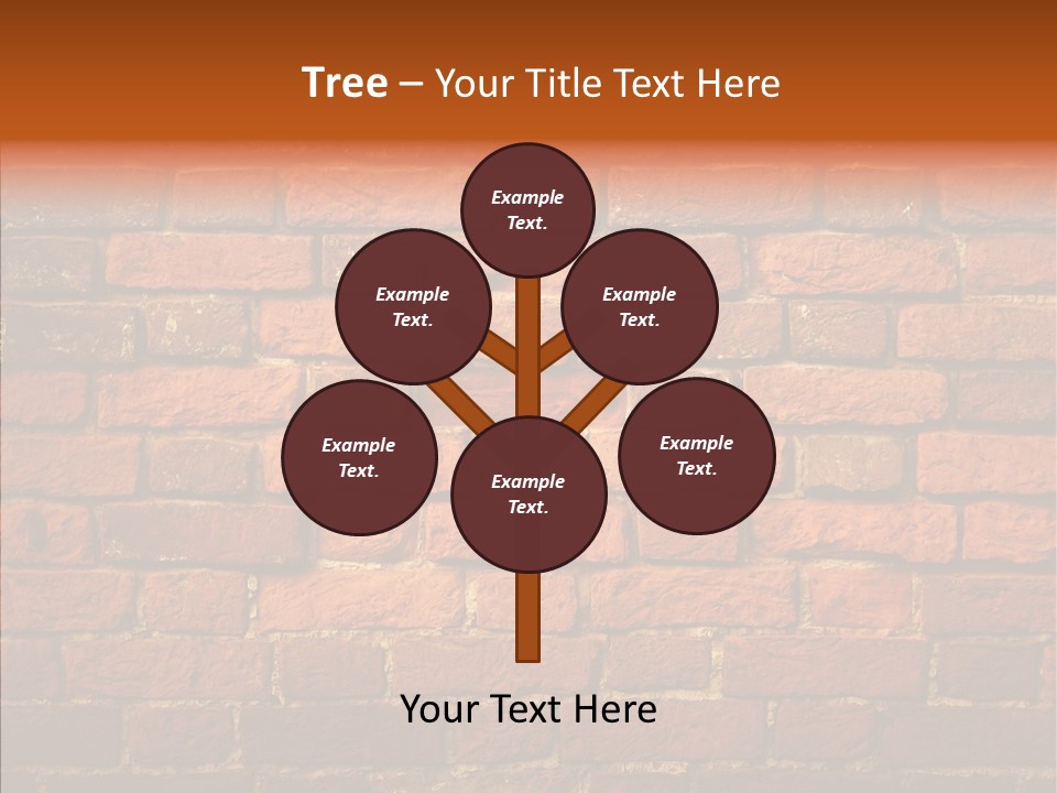 Brown Vertical Red PowerPoint Template