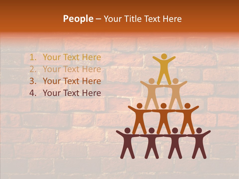 Brown Vertical Red PowerPoint Template