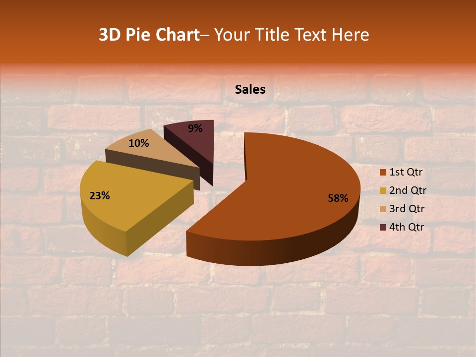 Brown Vertical Red PowerPoint Template