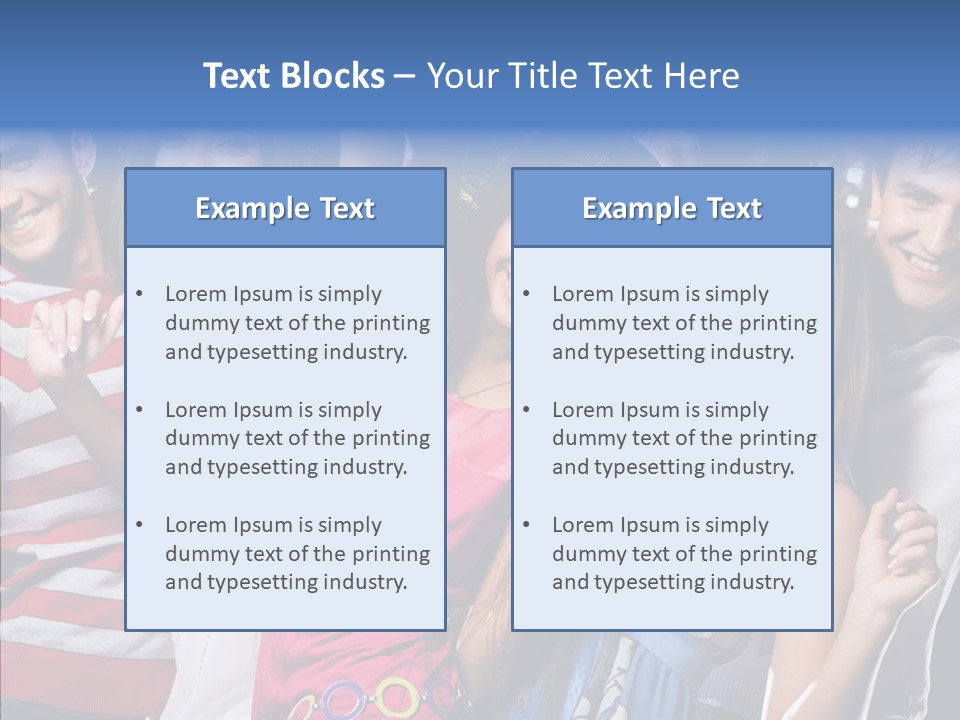 Boyfriend Lifestyle Group PowerPoint Template