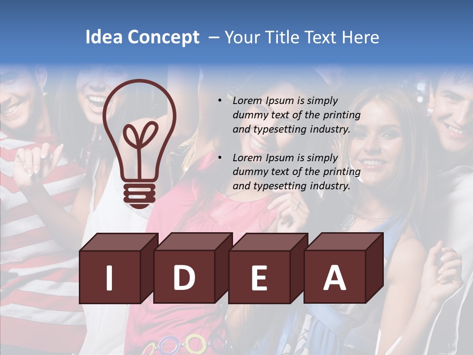 Boyfriend Lifestyle Group PowerPoint Template