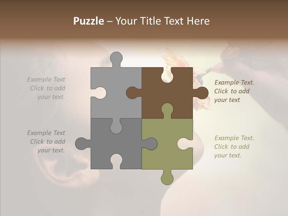 Pick Childhood Flower PowerPoint Template