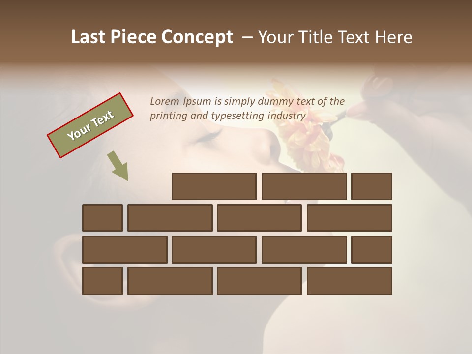 Pick Childhood Flower PowerPoint Template