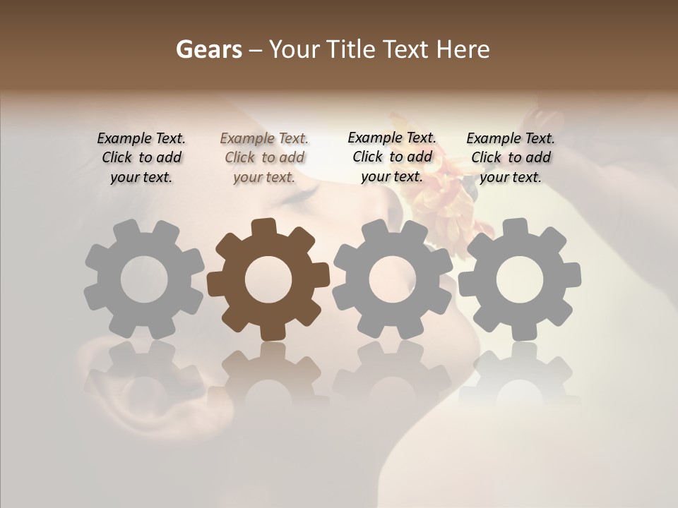 Pick Childhood Flower PowerPoint Template